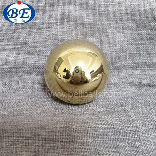 Korkea kiillotettu ontto messinkipallo